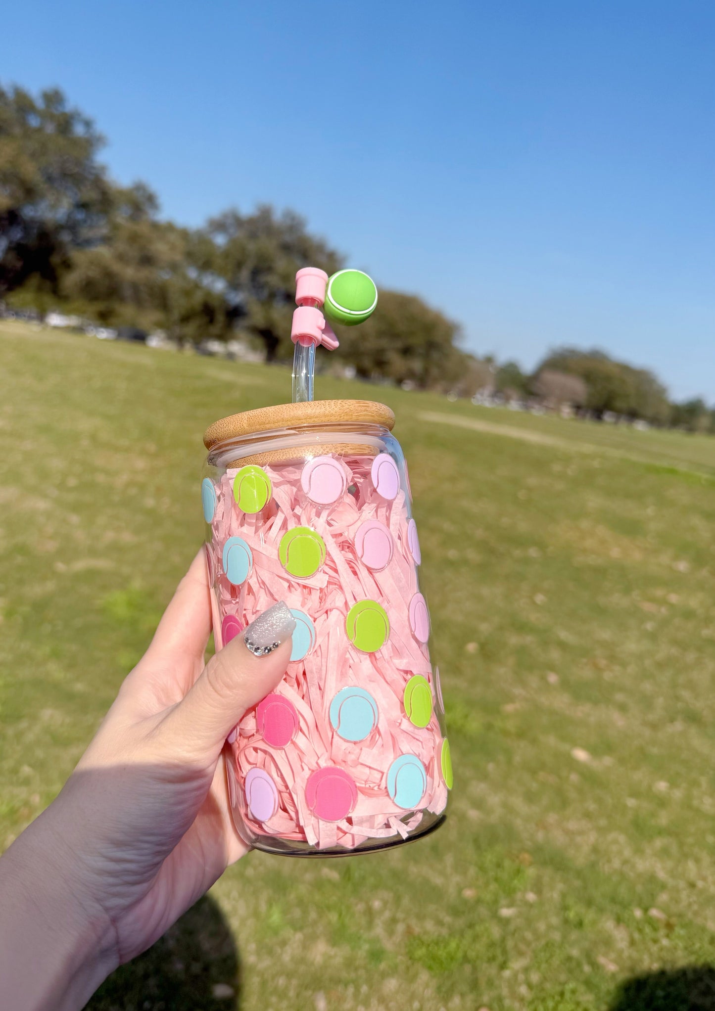 Tennis Glass Tumbler Gift for Tenn Girl