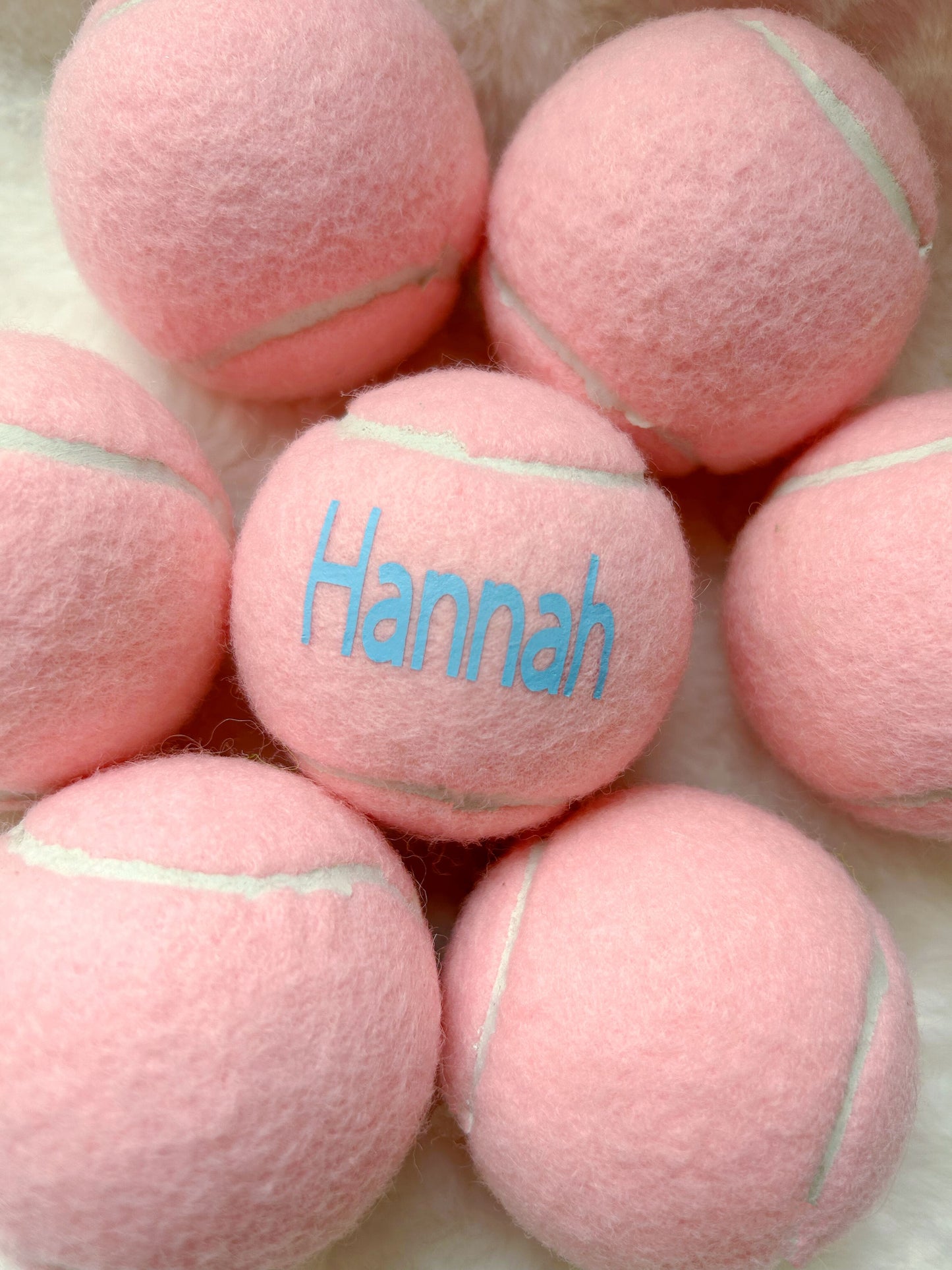 Personalized Pink Tennis Balls - Add Your Name for a Unique Touch