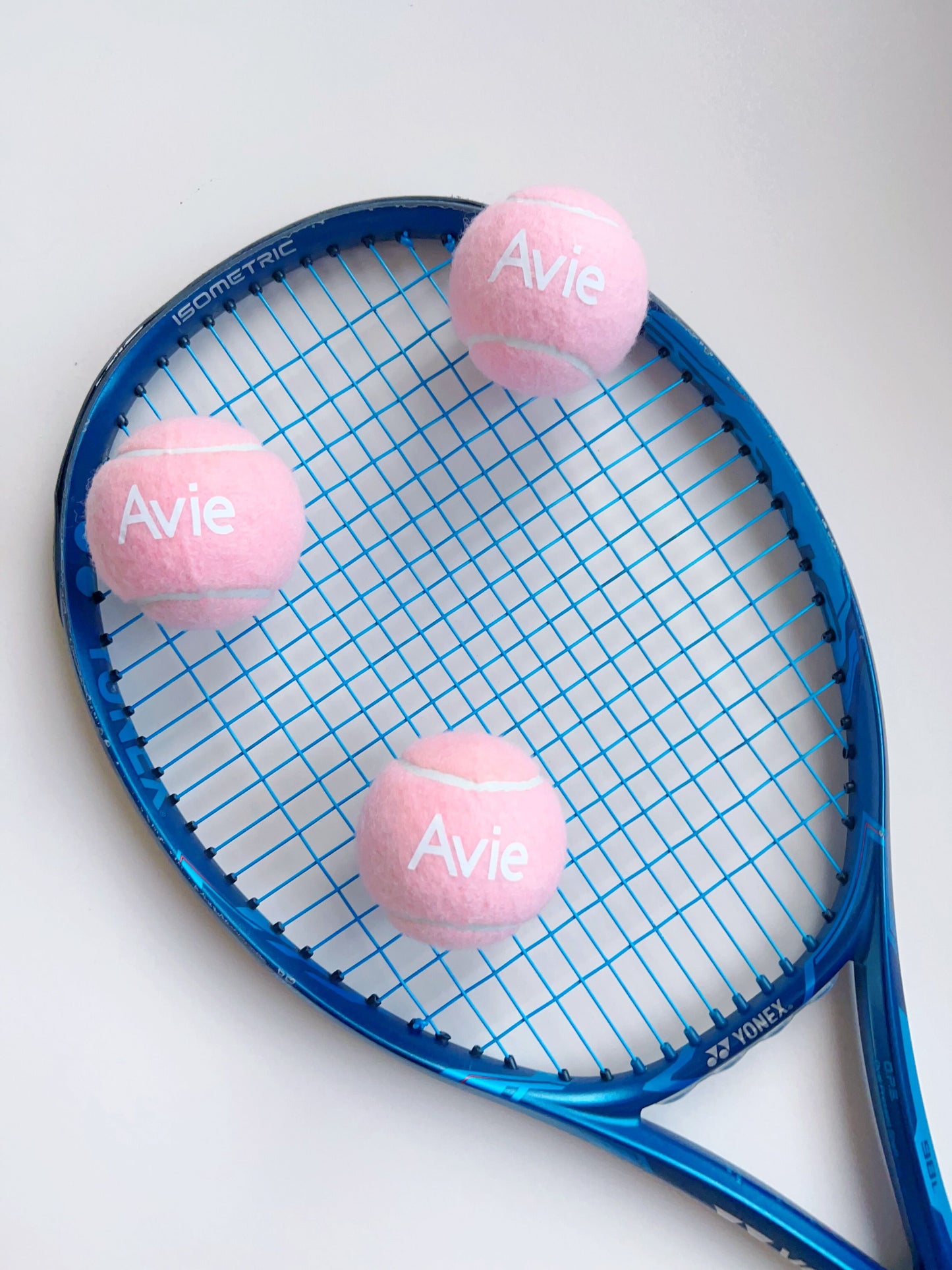 Personalized Pink Tennis Balls - Add Your Name for a Unique Touch