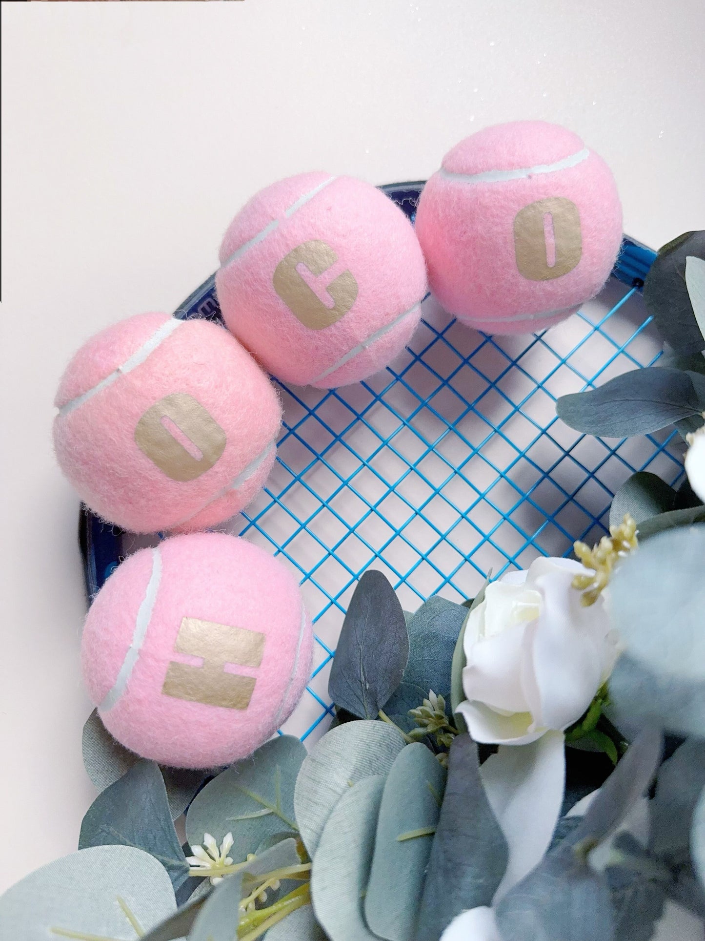 Personalized Pink Tennis Balls - Add Your Name for a Unique Touch