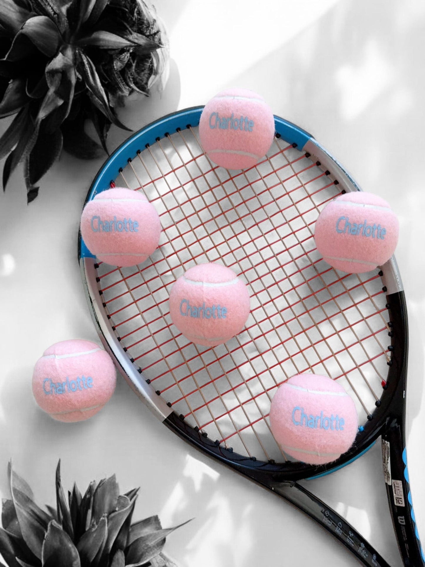 Personalized Pink Tennis Balls - Add Your Name for a Unique Touch