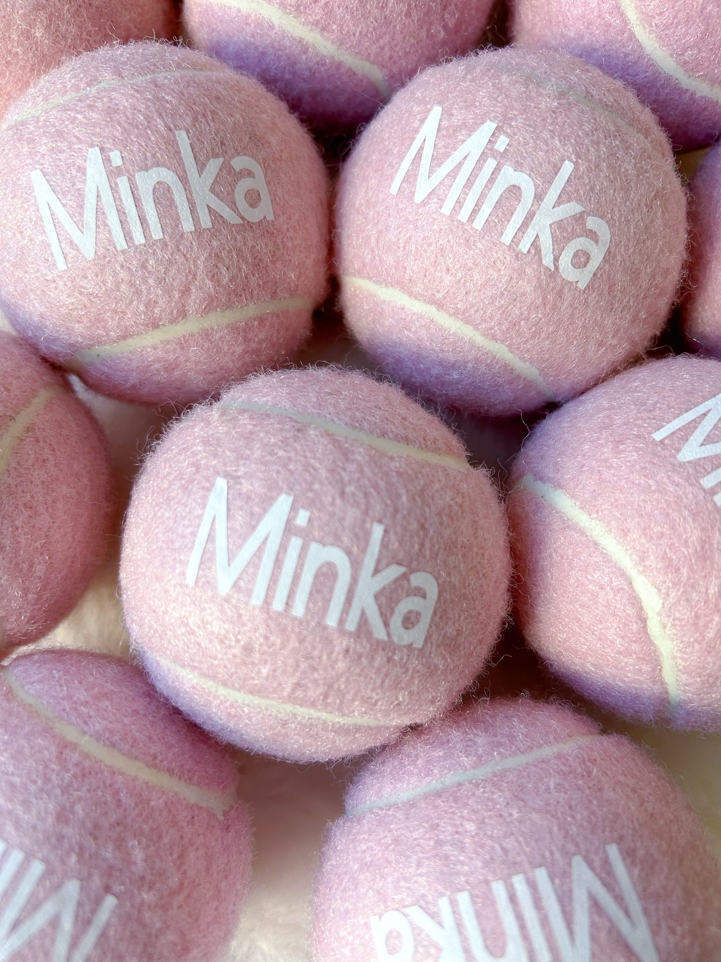 Personalized Pastel Tennis Balls - Add Your Name for a Unique Touch