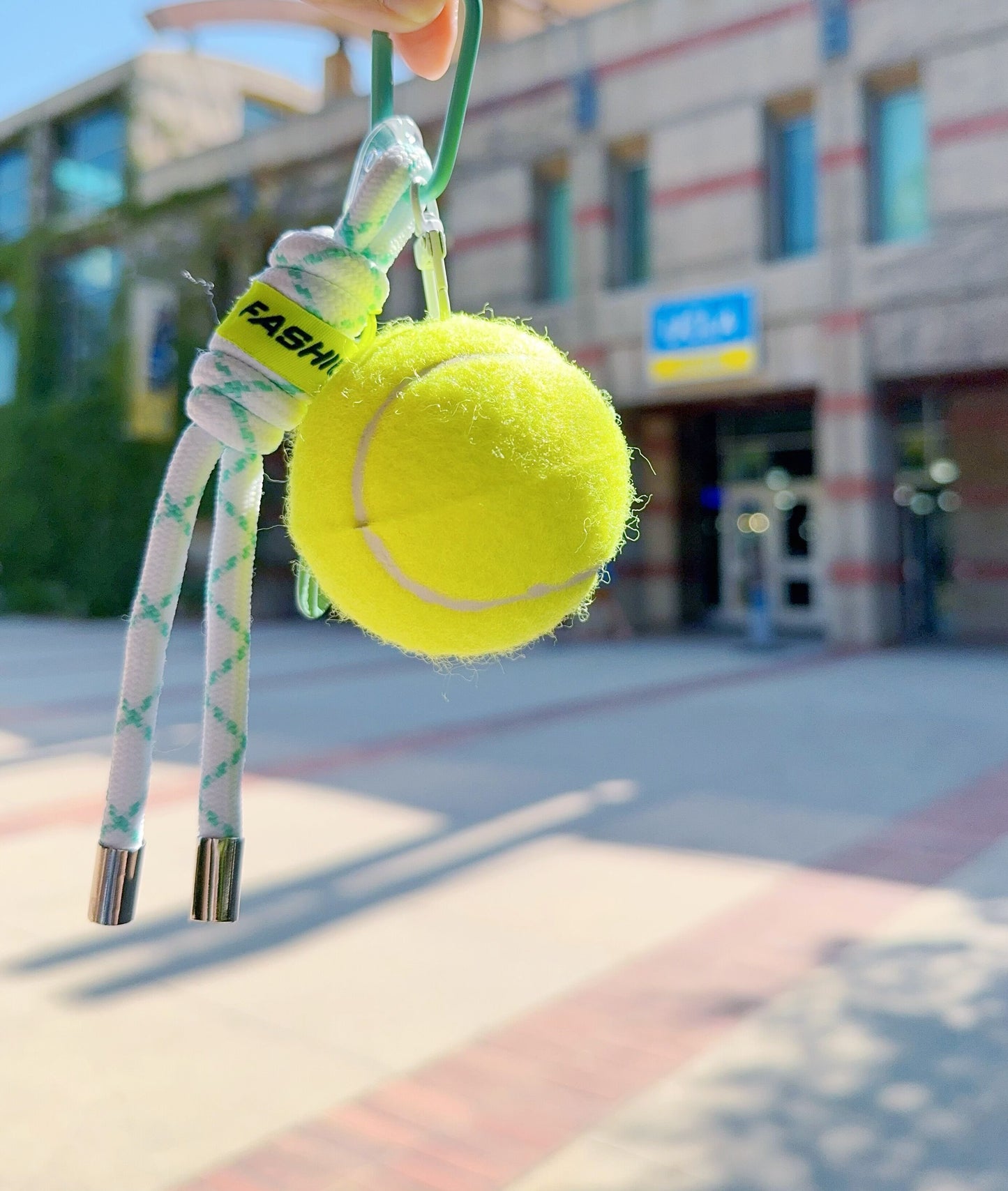 Personalized Tennis Ball Keychain