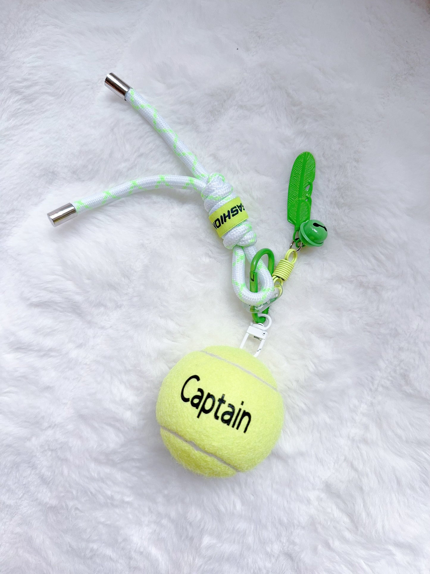 Personalized Tennis Ball Keychain