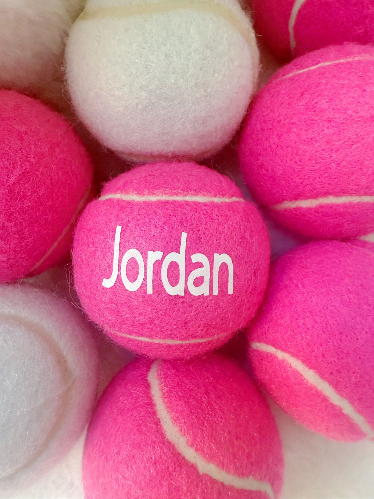 Personalized Colorful Tennis Balls - Add Your Name for a Unique Touch