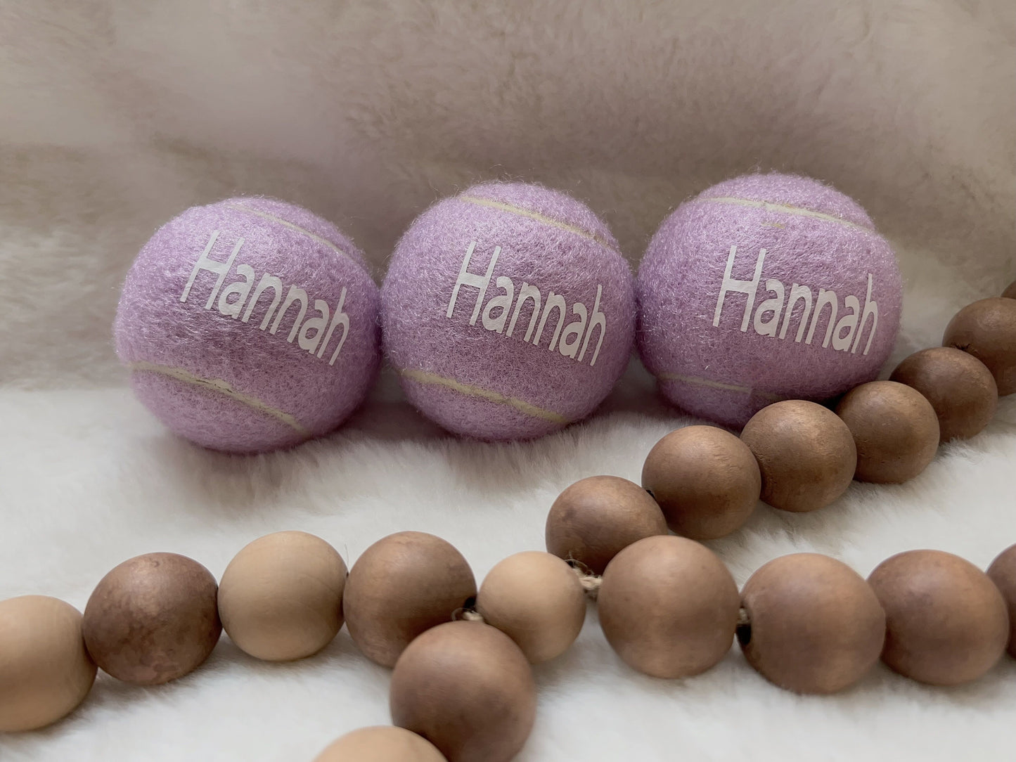 Personalized Pastel Tennis Balls - Add Your Name for a Unique Touch