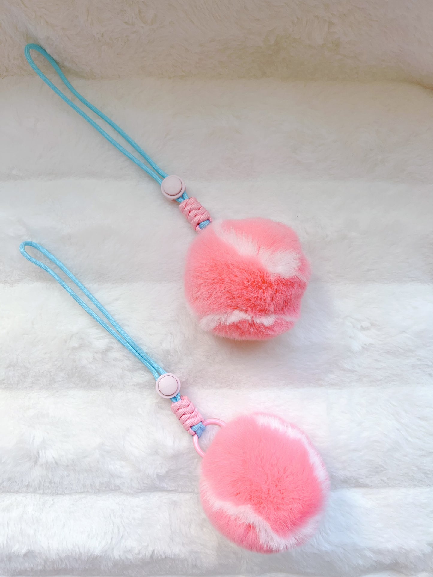 Pompom Tennis Keychain for Backpack