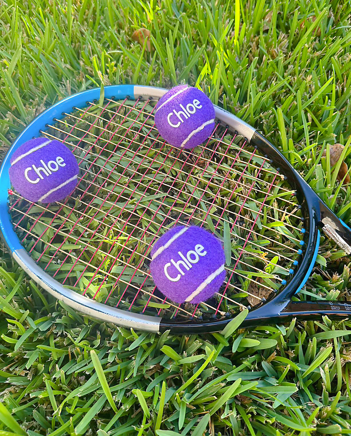 Personalized Royal Purple Tennis Balls