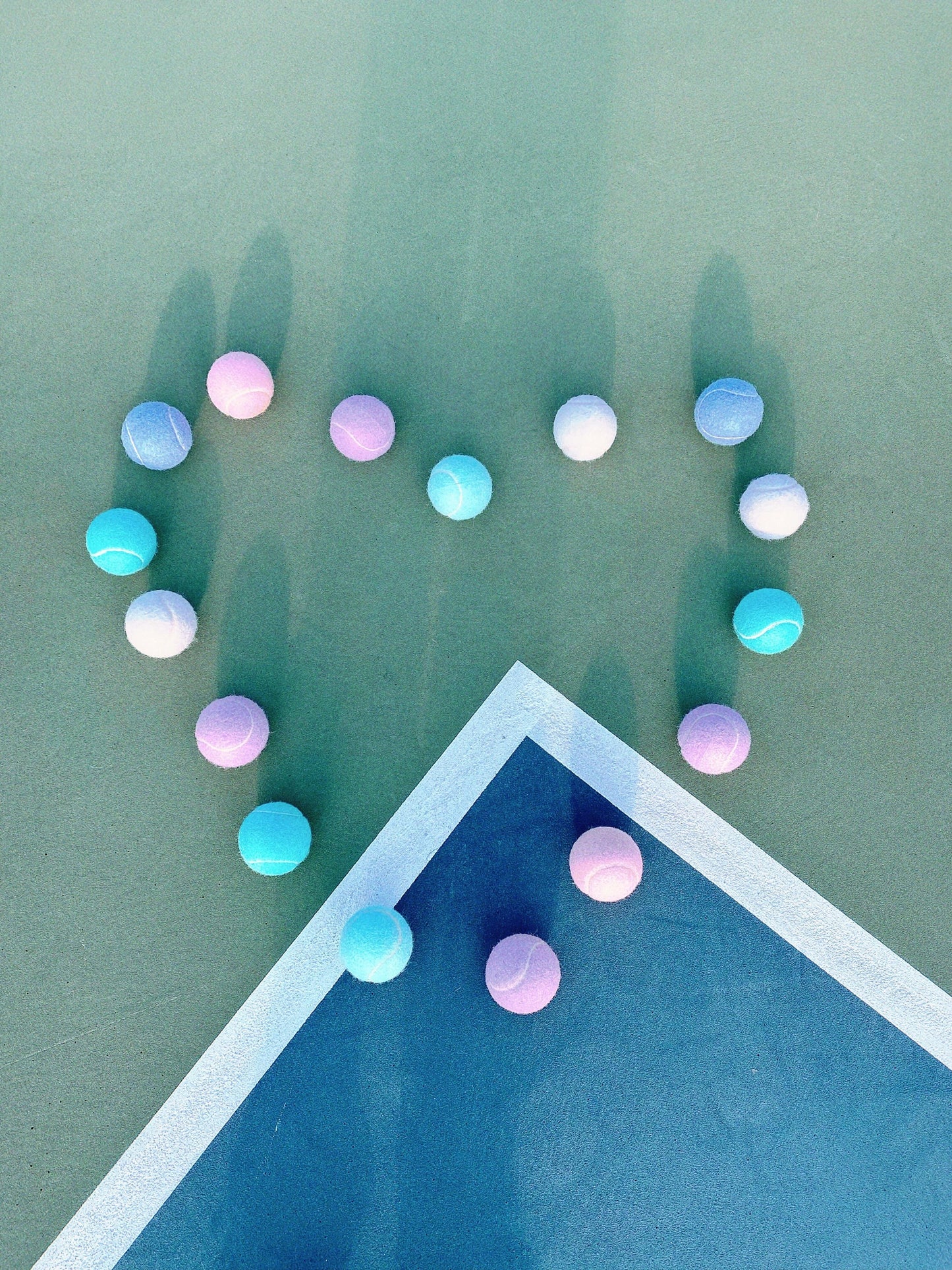 Dreamy Pastel Tennis Balls, Macaron-Hued Tennis Balls Set