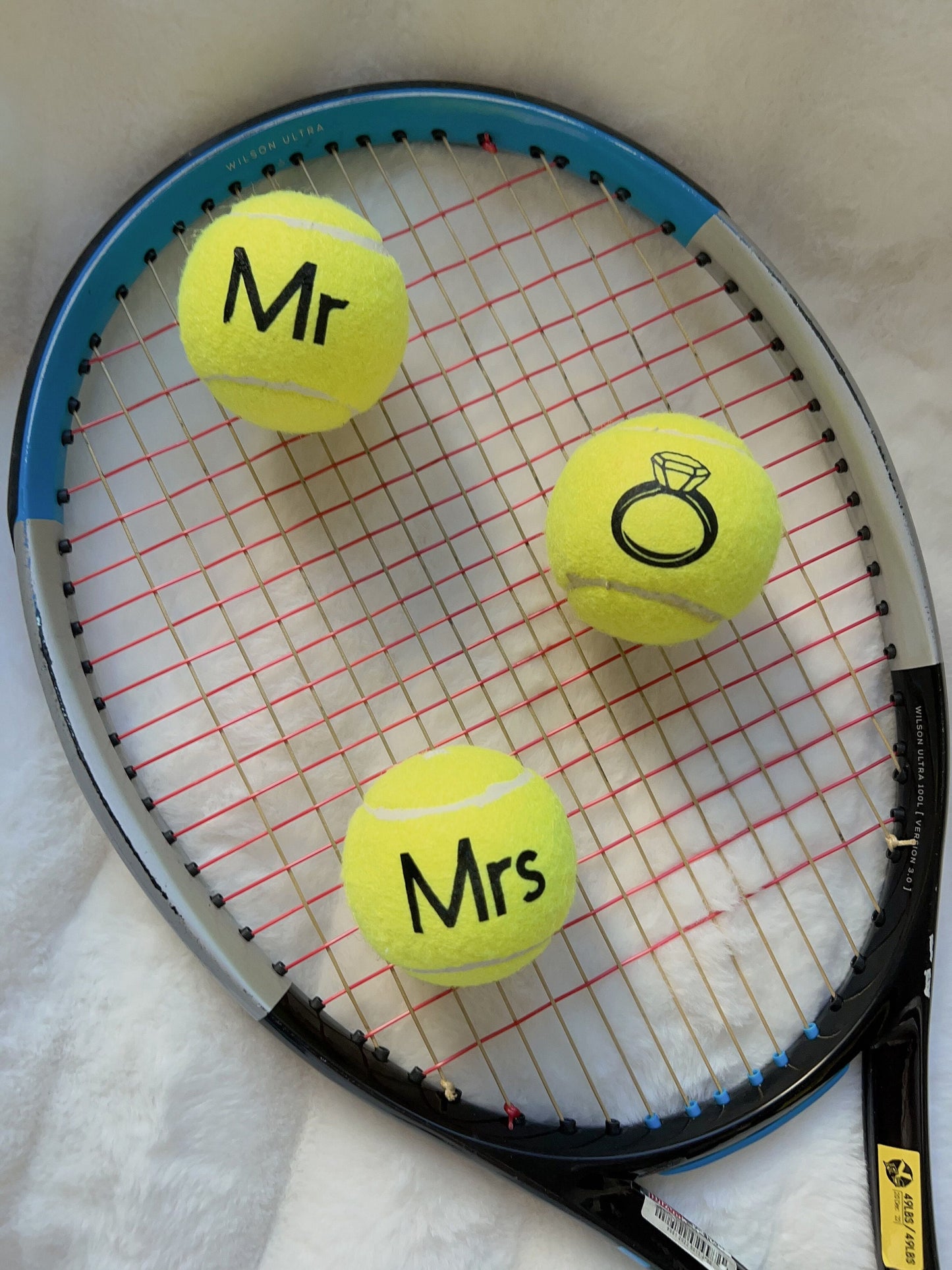 Personalized Tennis Balls for Wedding Gifts