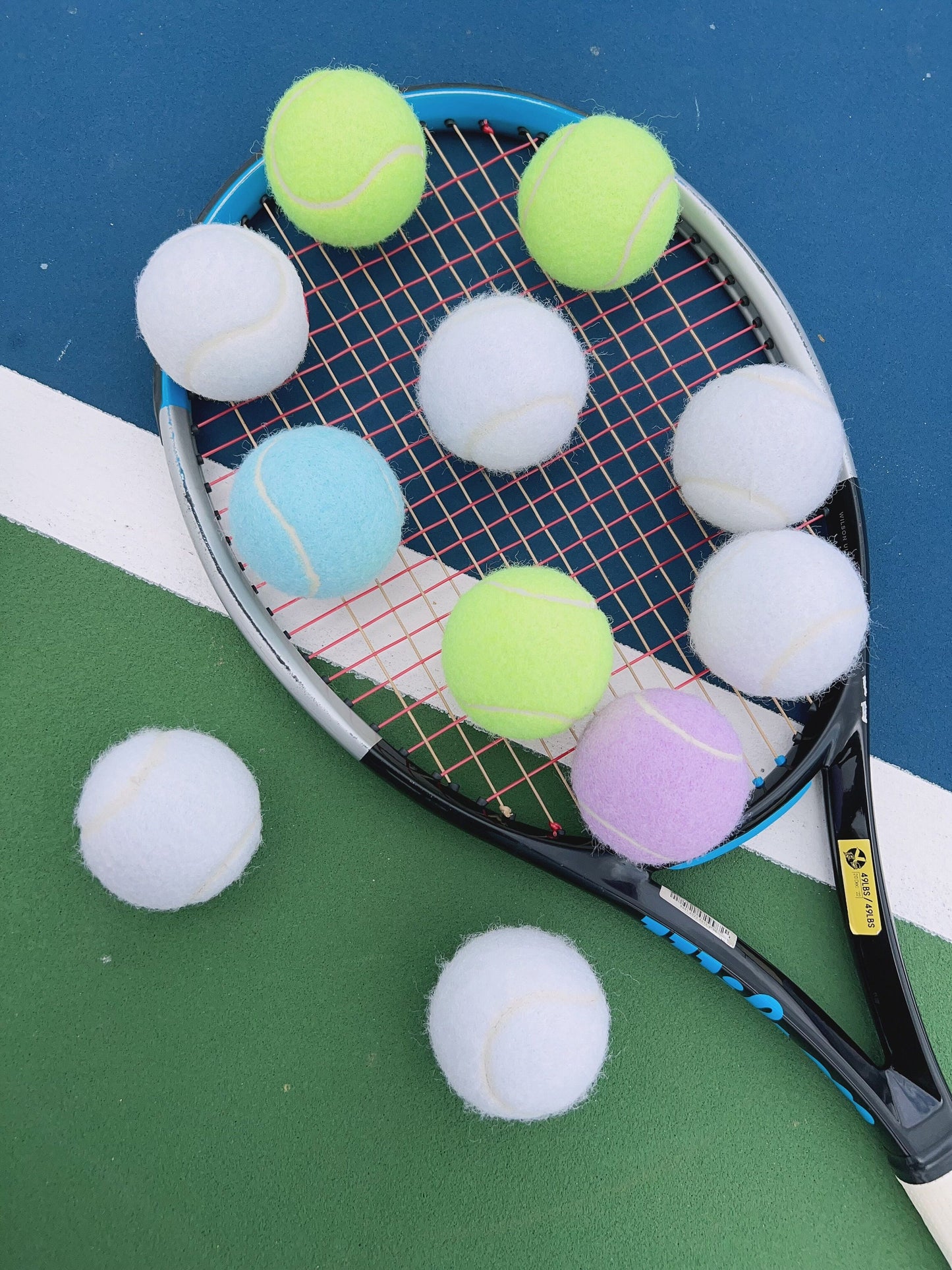 Dreamy Pastel Tennis Balls, Macaron-Hued Tennis Balls Set