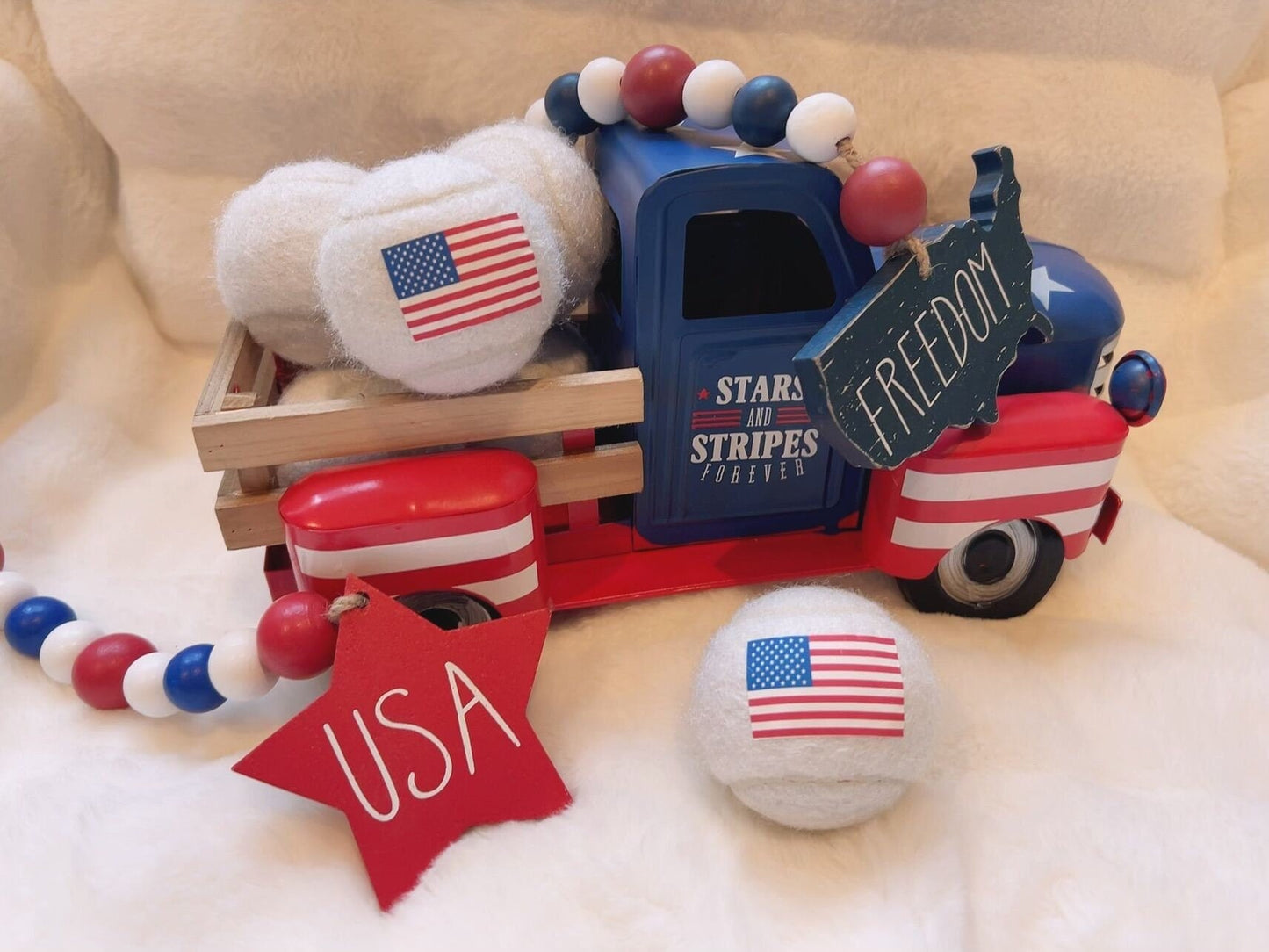 Fourth of July Tennis Balls