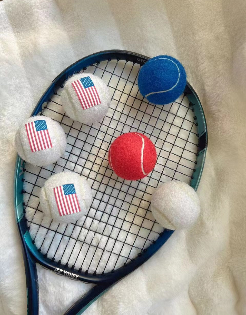 Fourth of July Tennis Balls