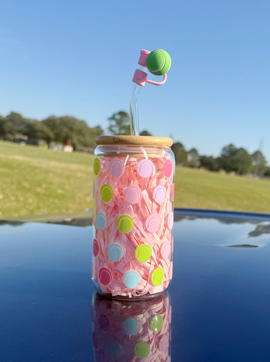 Tennis Glass Tumbler Gift for Tenn Girl