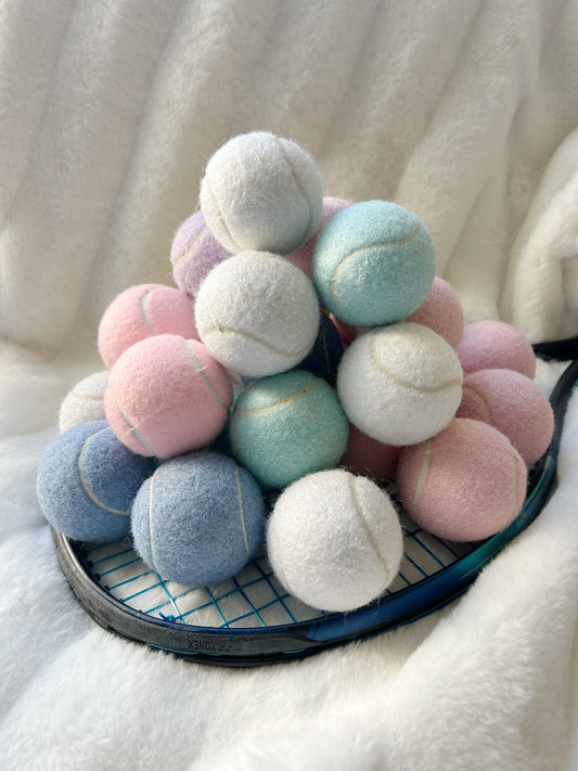 Dreamy Pastel Tennis Balls, Macaron-Hued Tennis Balls Set