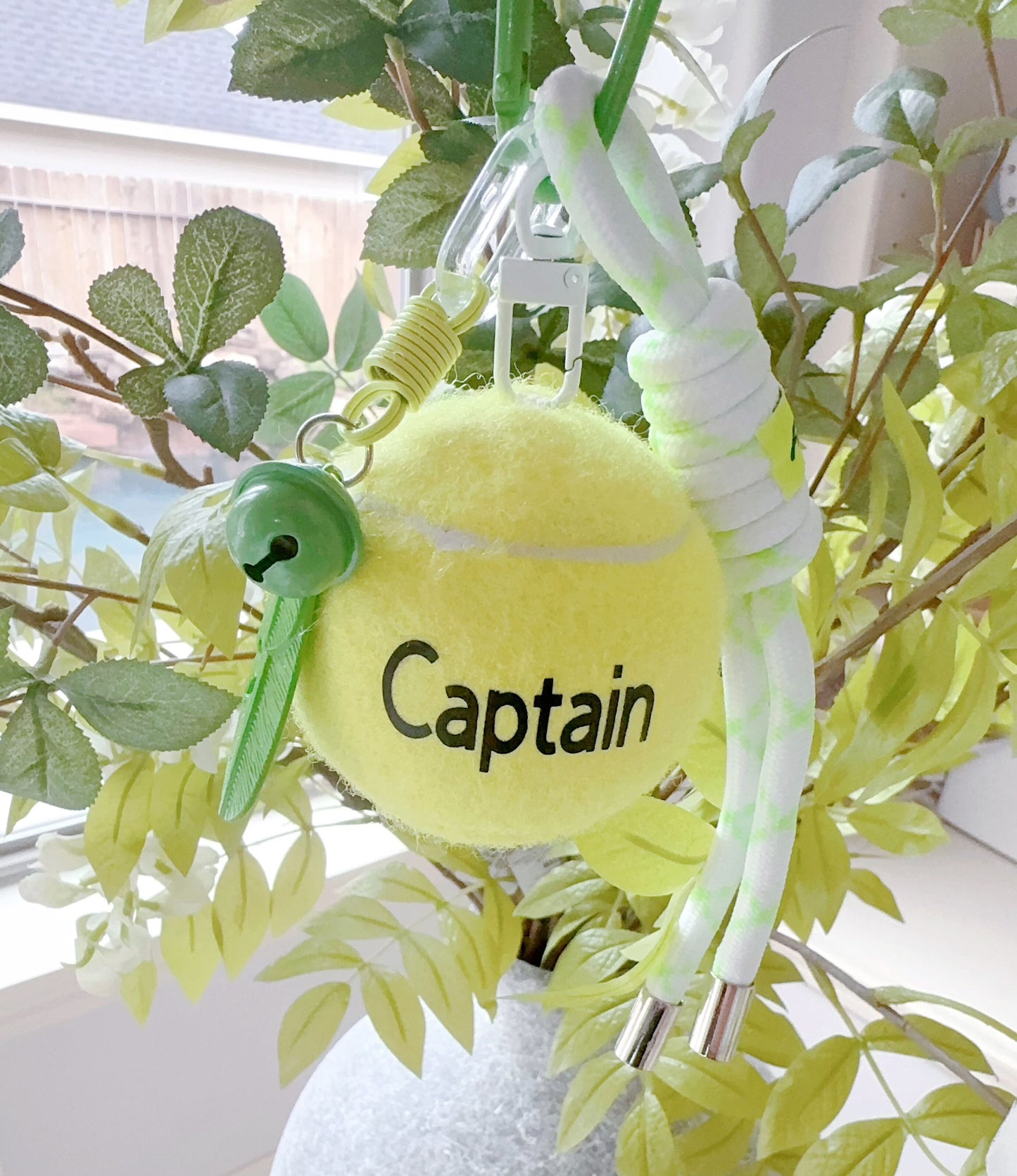 Personalized Tennis Ball Keychain