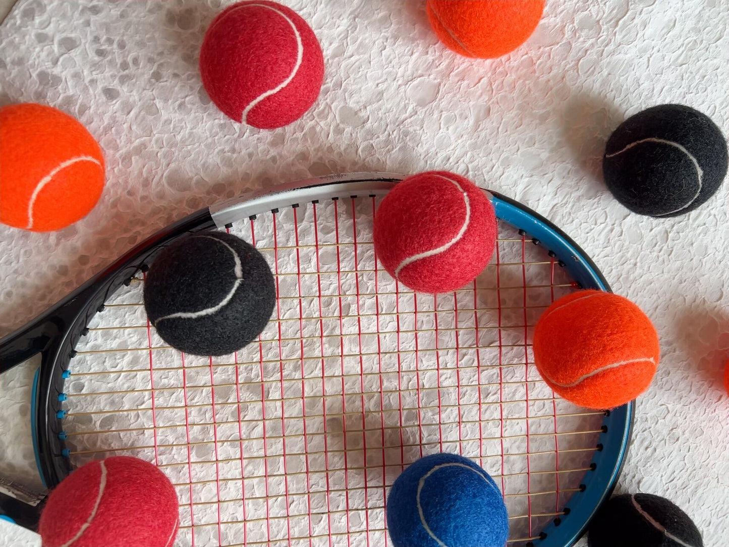 Plain Tennis Balls in a Variety of Colors