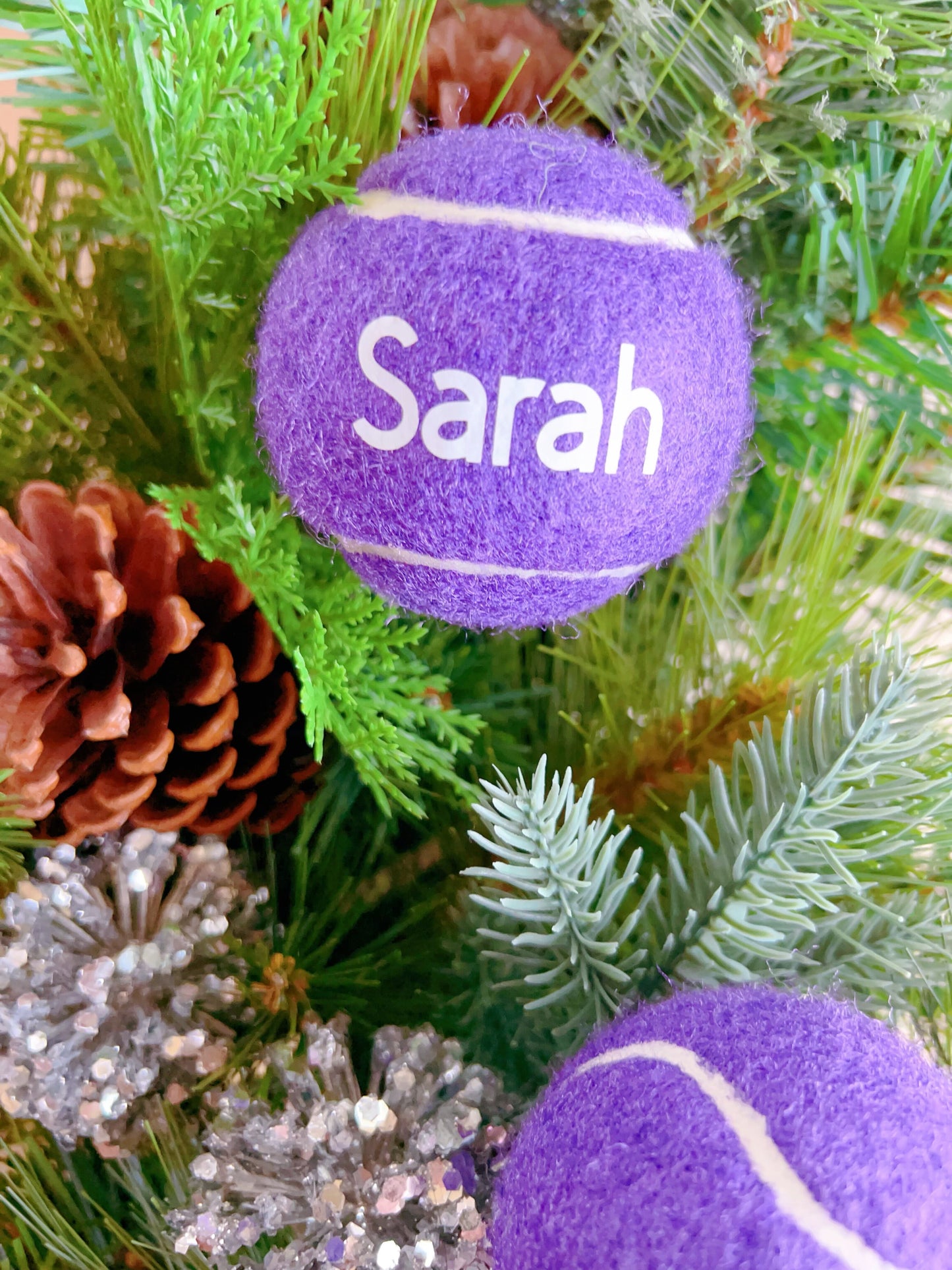 Personalized Royal Purple Tennis Balls