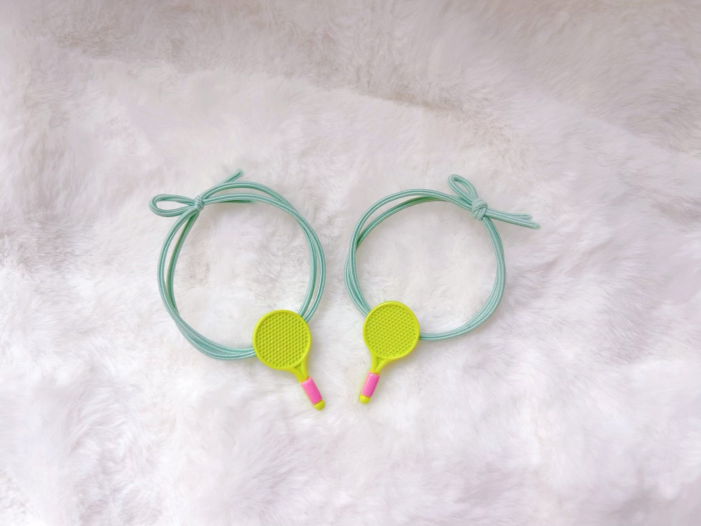 Tennis Racket Hair Ties Set