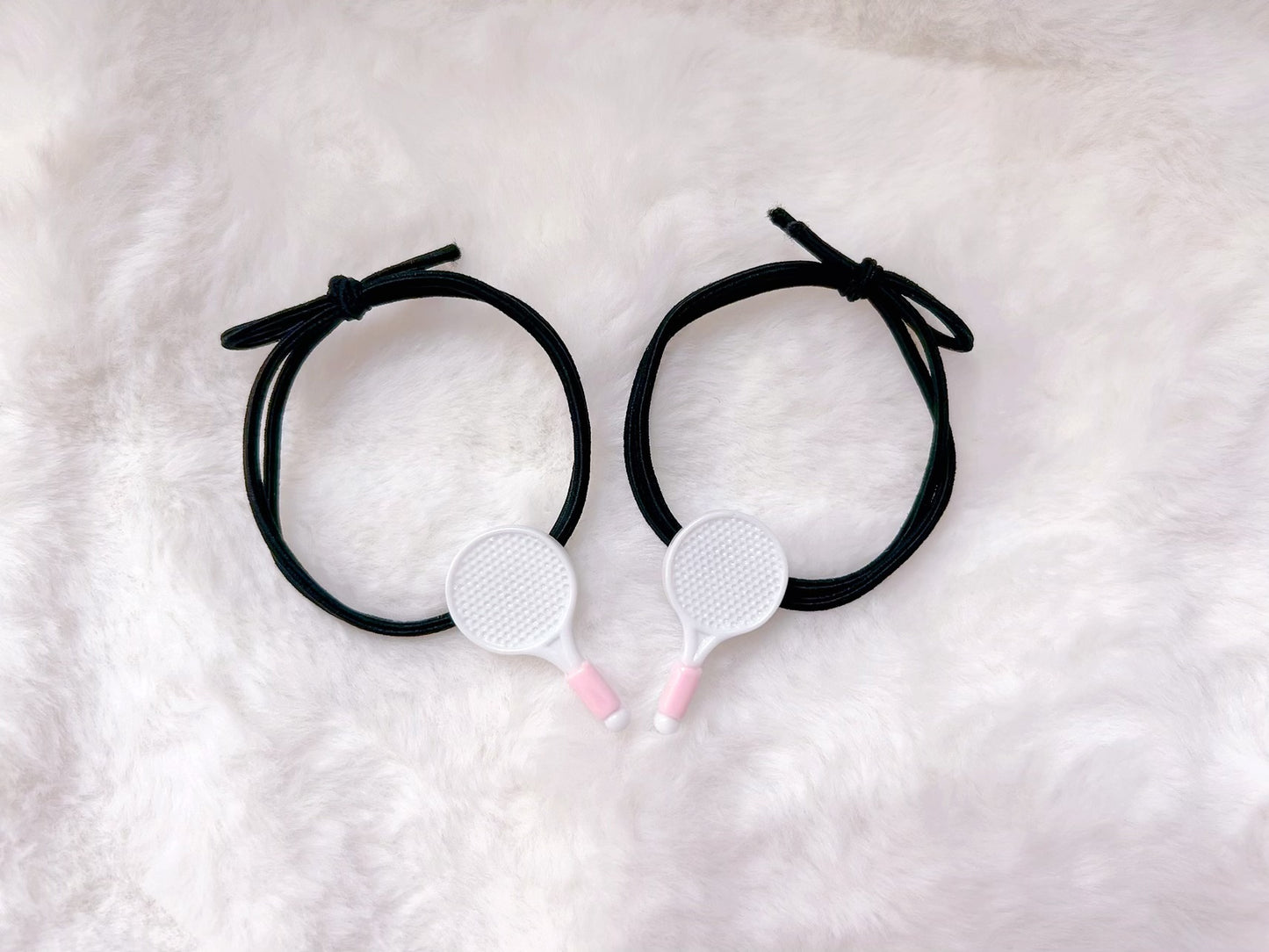 Tennis Racket Hair Ties Set