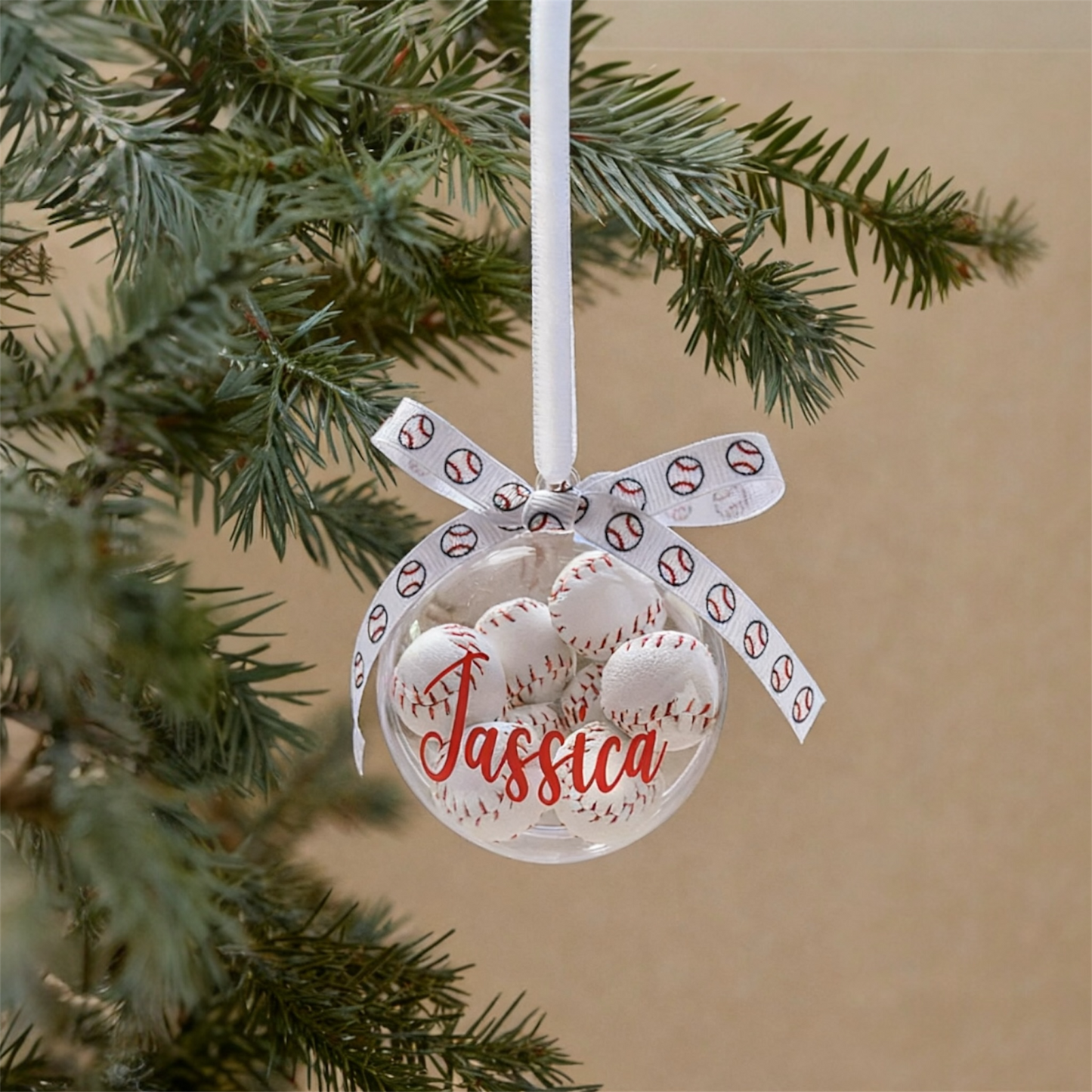 Personalized Baseball Ornament
