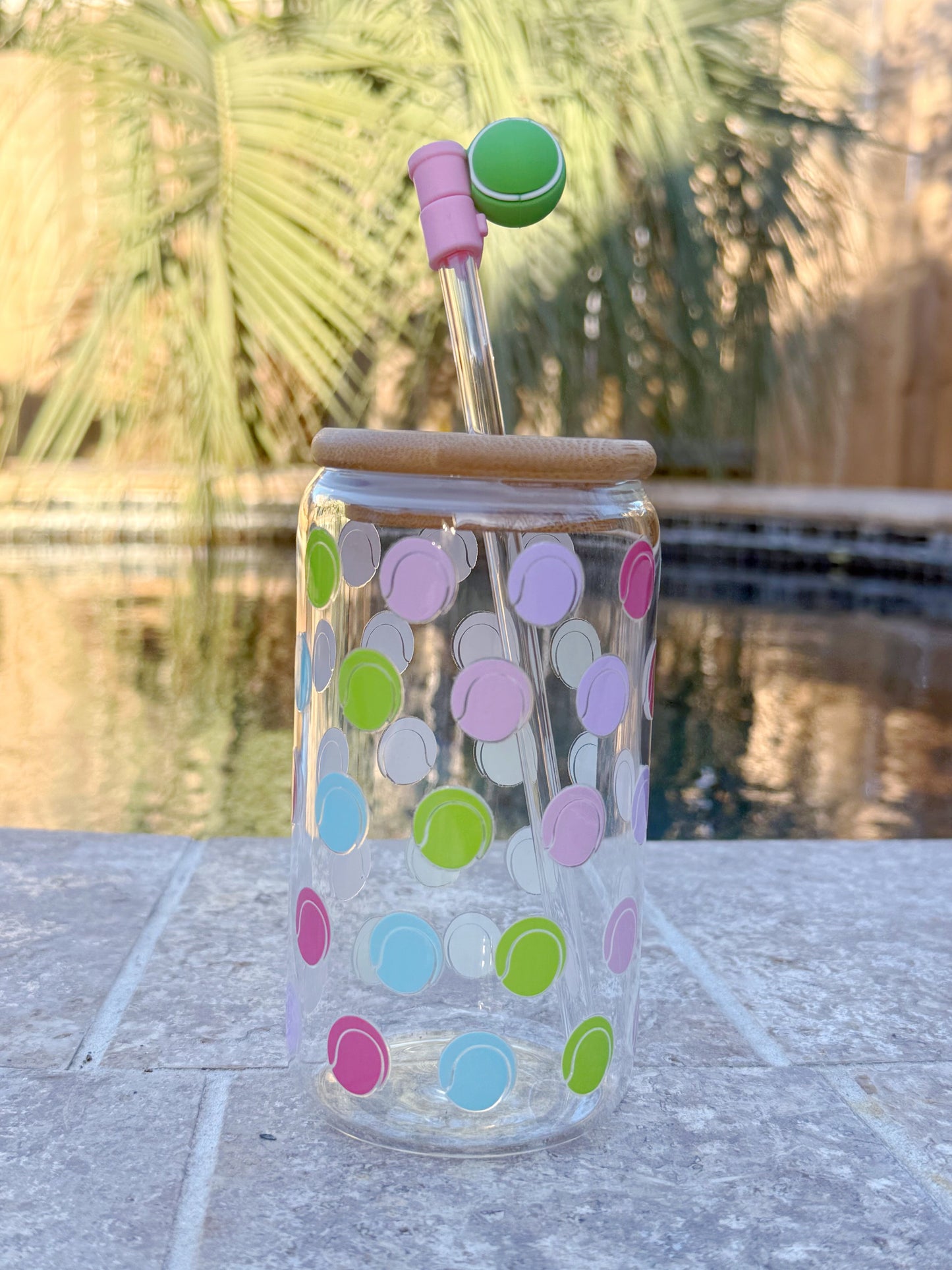 Tennis Glass Tumbler Gift for Tenn Girl