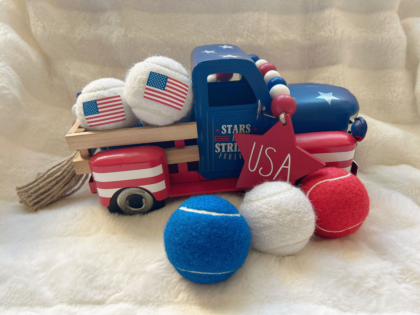 Fourth of July Tennis Balls