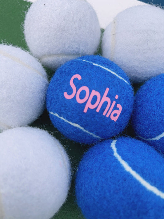 Personalized Colorful Tennis Balls - Add Your Name for a Unique Touch