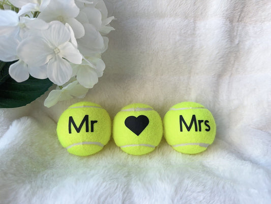 Personalized Tennis Balls for Wedding Gifts