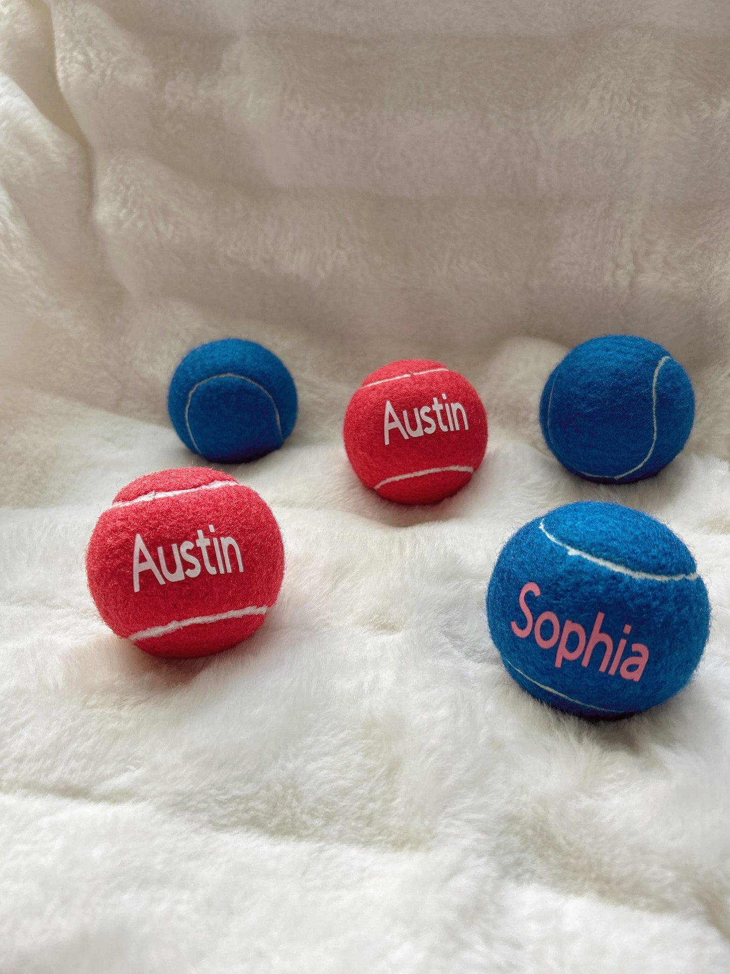 Personalized Colorful Tennis Balls - Add Your Name for a Unique Touch