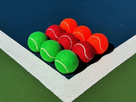 Plain Tennis Balls in a Variety of Colors
