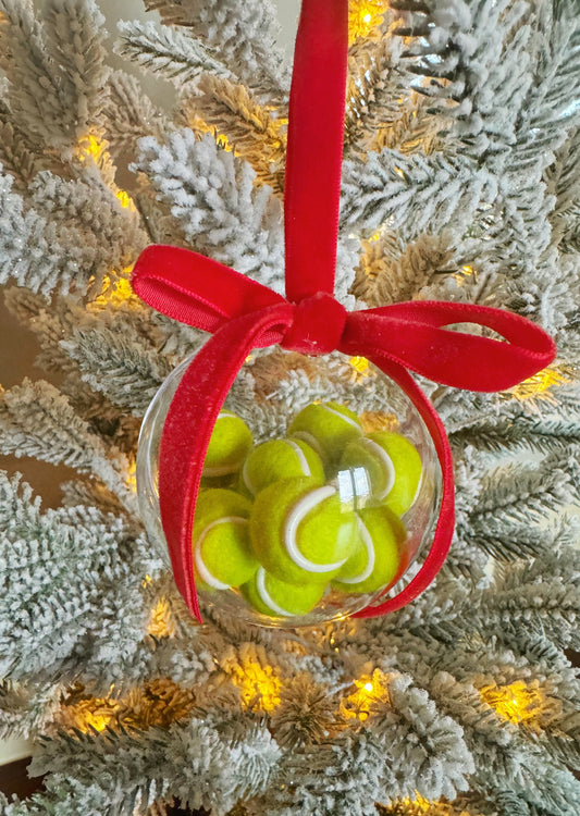 Personalized Tennis Ball Ornament