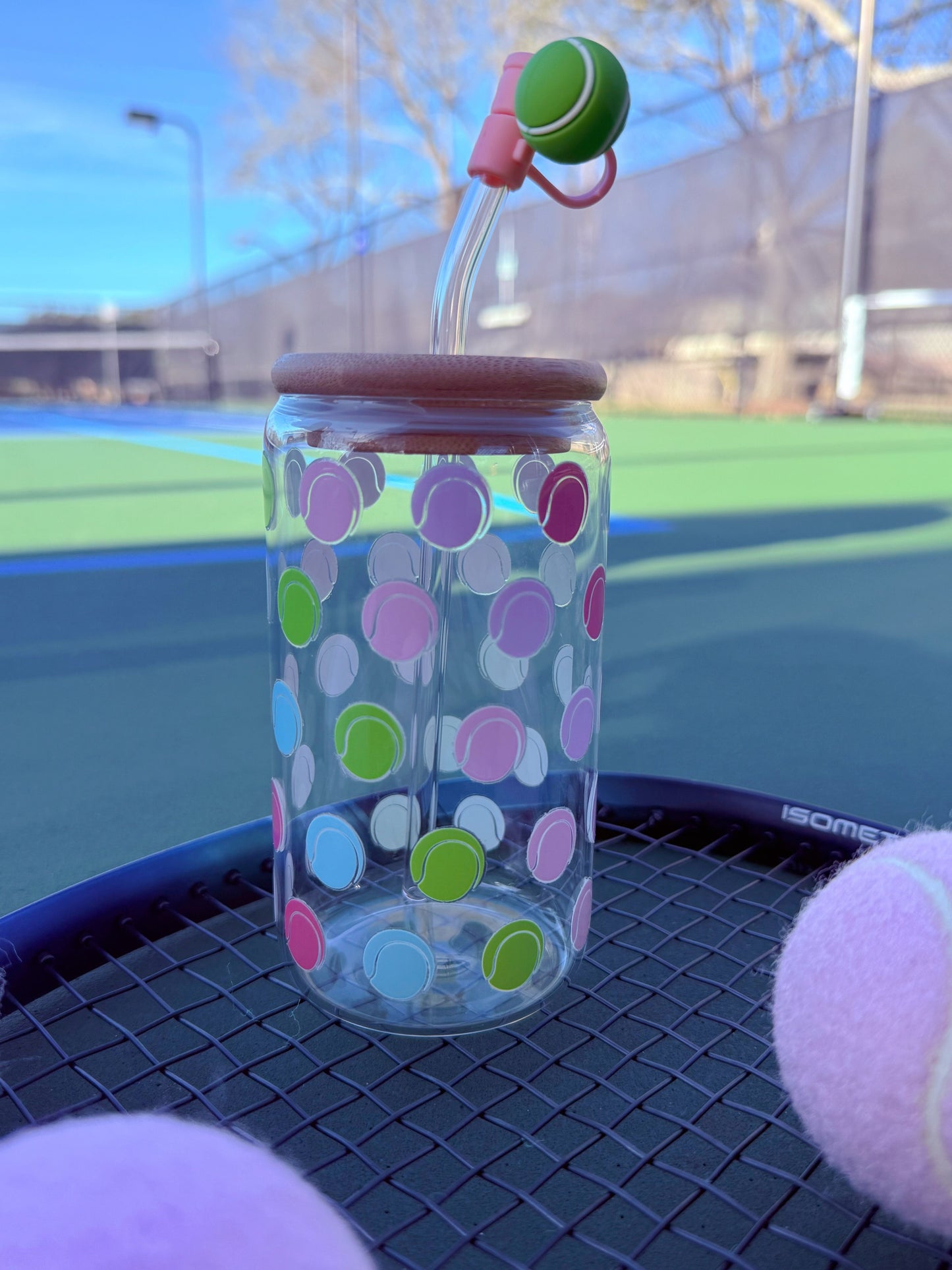 Tennis Glass Tumbler Gift for Tenn Girl
