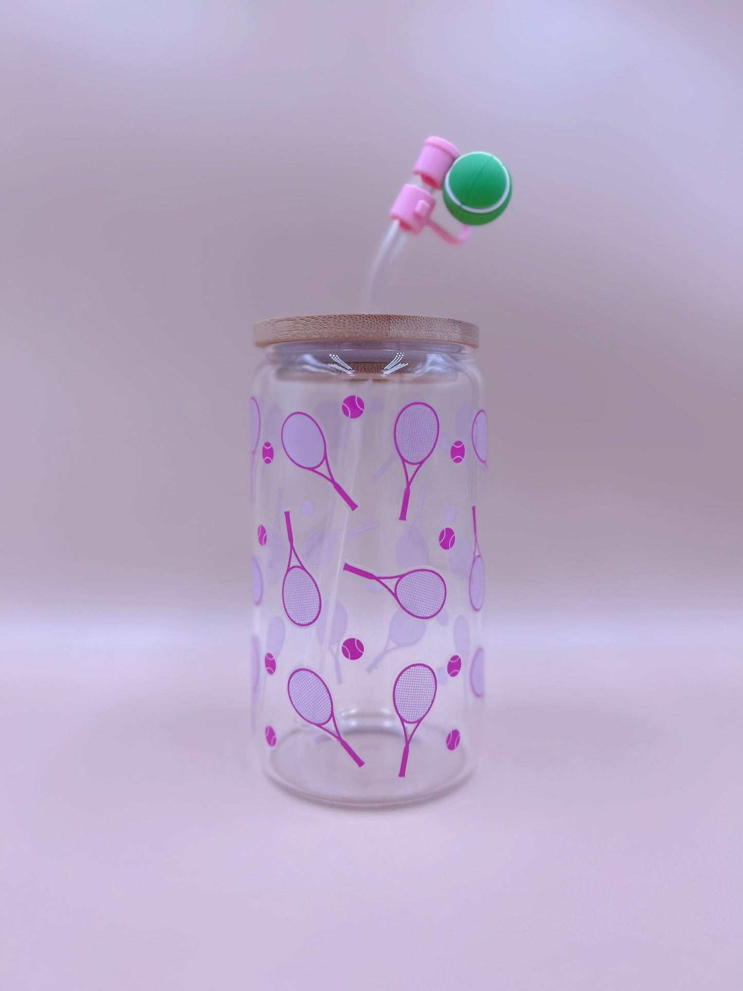 Pink Tennis Glass Tumbler